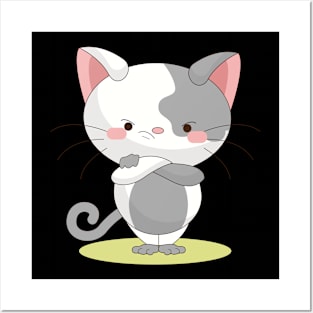 funny cats angry so cute Posters and Art